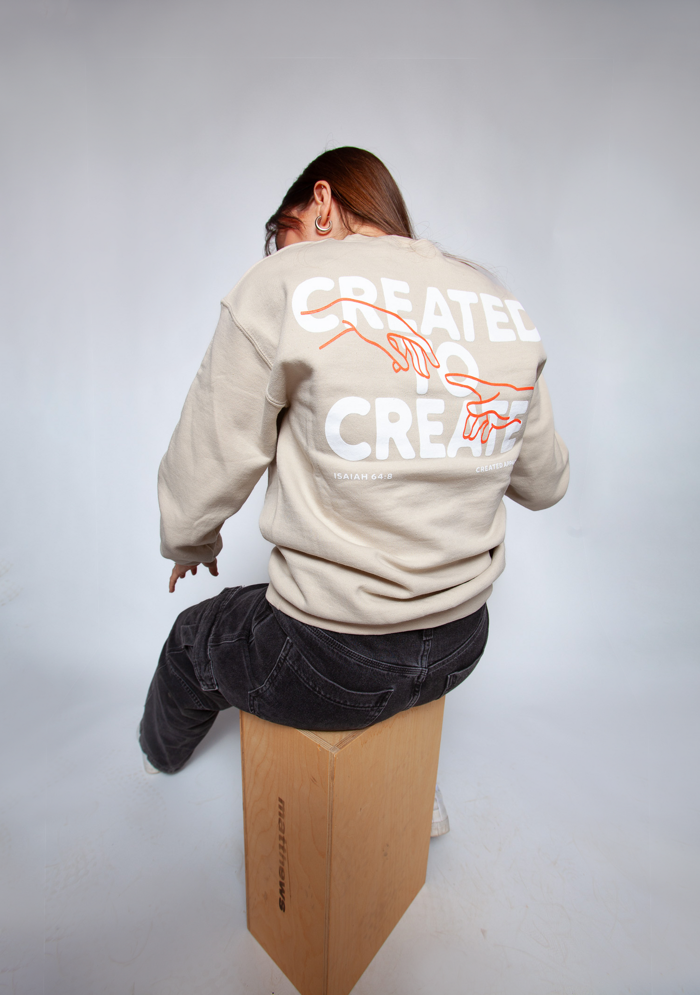 Created to Create Bold Ink Crewneck