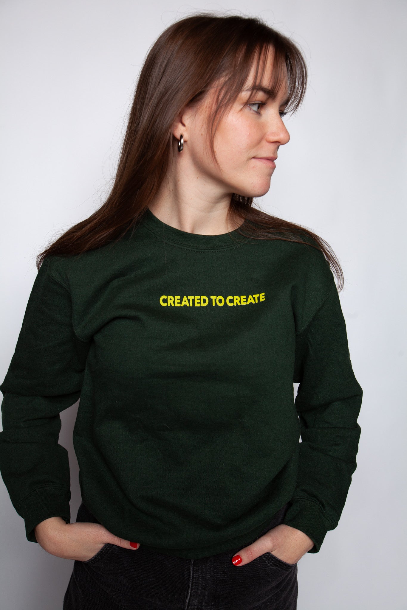 Created to Create Bold Ink Crewneck