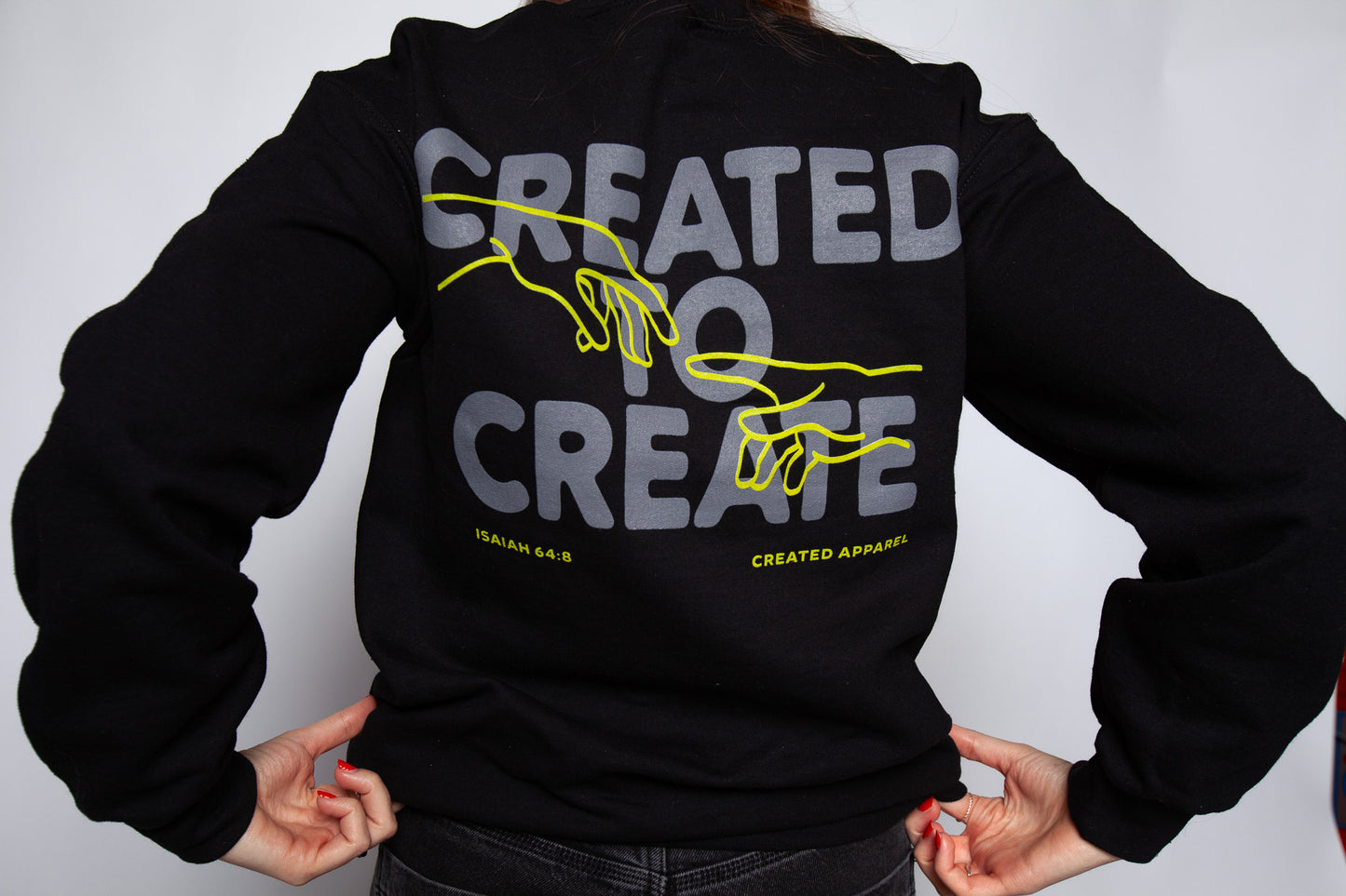 Created to Create Bold Ink Crewneck