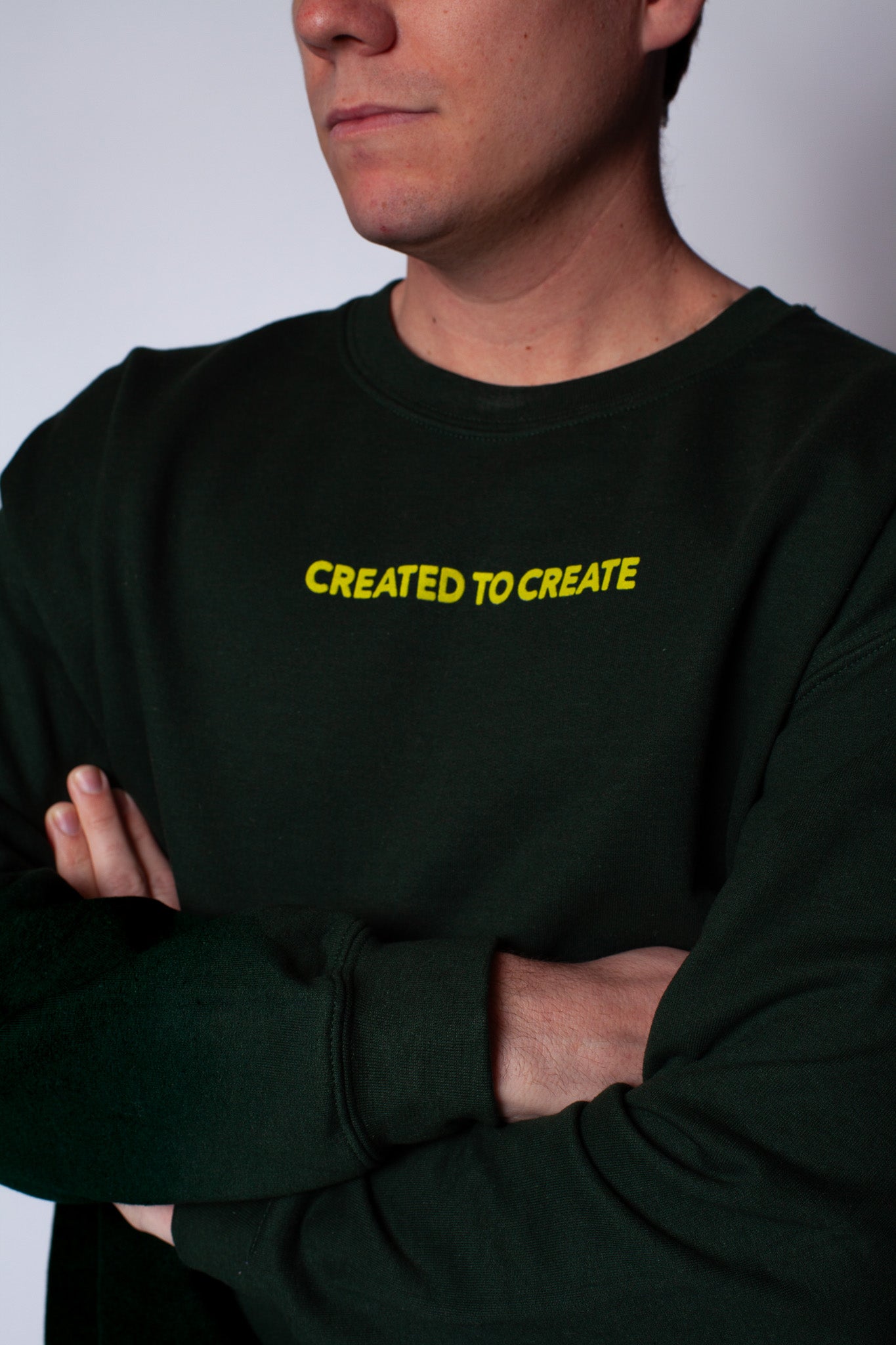 Created to Create Bold Ink Crewneck
