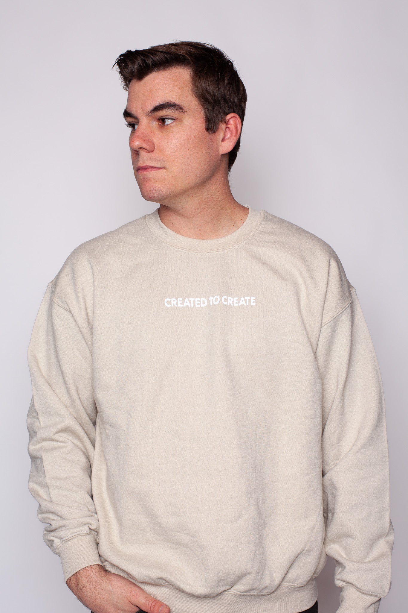 Created to Create Bold Ink Crewneck